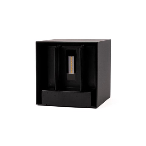 Oprawa Ścienna Solarna V-TAC 9W LED COB Regulowana Czarna Kostka 15x15cm IP65 VT-11109 4000K 860lm Oprawa Ścienna Solarna V-TAC 9W LED COB Regulowana Czarna Kostka 15x15cm IP65 VT-11109 4000K 860lm