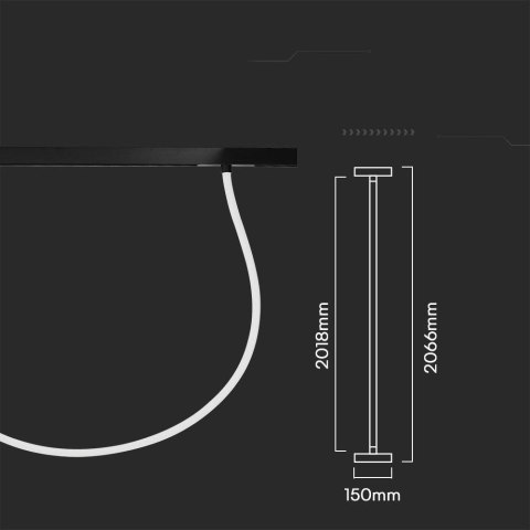 Oprawa Szynosystem Magnetyczny 48V V-TAC 23W LED CCT 30st SMART 200cm WiFi TRACKLIGHT Czarna VT-42024 2700K-6400K 2810lm 3 Lata Oprawa Szynosystem Magnetyczny 48V V-TAC 23W LED CCT 30st SMART 200cm WiFi TRACKLIGHT Czarna VT-42024 2700K-6400K 2810lm 3 Lata