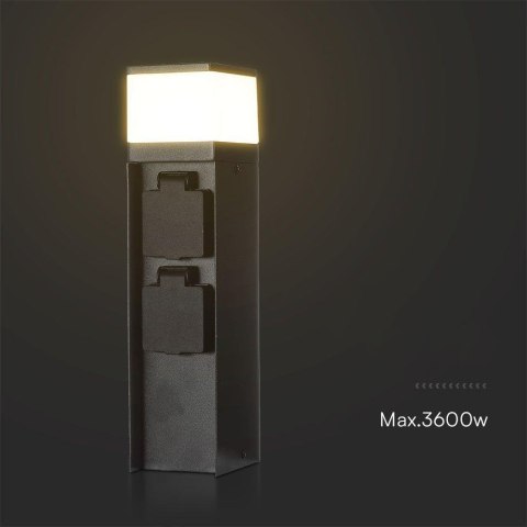 Słupek Ogrodowy LED G9 V-TAC 2 Gniazda 2x16A 23cm 3600W IP44 Grafit VT-1197 3 Lata Gwarancji Słupek Ogrodowy LED G9 V-TAC 2 Gniazda 2x16A 23cm 3600W IP44 Grafit VT-1197 3 Lata Gwarancji