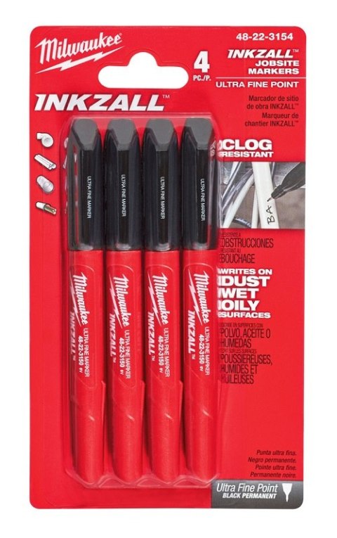 MARKER INKZALL 4 SZT. MILWAUKEE MARKER INKZALL 4 SZT. MILWAUKEE