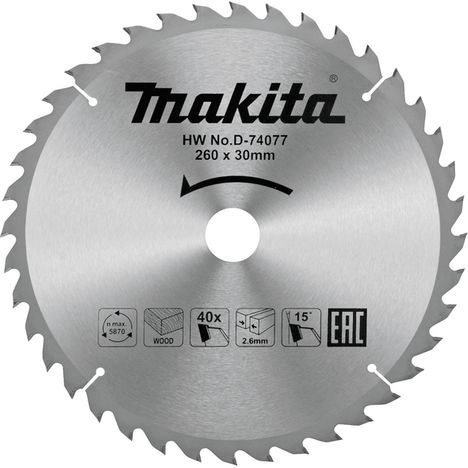TARCZA TNĄCA 260*30*40T MAKITA TARCZA TNĄCA 260*30*40T MAKITA