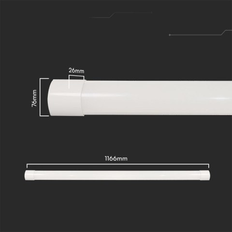 Oprawa V-TAC 40W LED Liniowa Natynkowa SAMSUNG CHIP 120cm 120Lm/W CCT Zmiana Barwy VT-8340CCT 3000K-6500K 4800lm 3 Lata Gwarancj Oprawa V-TAC 40W LED Liniowa Natynkowa SAMSUNG CHIP 120cm 120Lm/W CCT Zmiana Barwy VT-8340CCT 3000K-6500K 4800lm 3 Lata Gwarancj