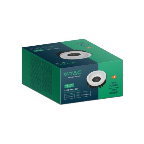 Oprawa V-TAC LED Downlight 18W BRIDGELUX CHIP CCT Biała Raster Antyolśnieniowy Plaster Miodu VT-17018 3000K-4000K-6400K 1860lm Oprawa V-TAC LED Downlight 18W BRIDGELUX CHIP CCT Biała Raster Antyolśnieniowy Plaster Miodu VT-17018 3000K-4000K-6400K 1860lm
