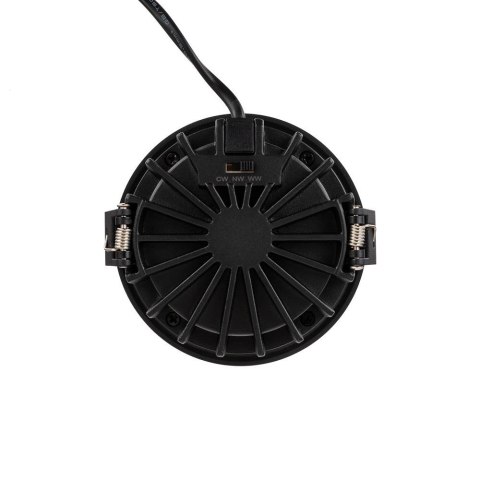 Oprawa V-TAC LED Downlight 18W BRIDGELUX CHIP CCT Czarna Raster Antyolśnieniowy Plaster Miodu VT-17018 3000K-4000K-6400K 1860lm Oprawa V-TAC LED Downlight 18W BRIDGELUX CHIP CCT Czarna Raster Antyolśnieniowy Plaster Miodu VT-17018 3000K-4000K-6400K 1860lm