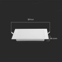 Panel Wpuszczany V-TAC 12W LED SAMSUNG CHIP Kwadrat 170x170mm VT-61012SQ-S 3000K 1200lm