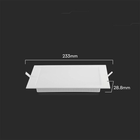 Panel Wpuszczany V-TAC 18W LED SAMSUNG CHIP Kwadrat 220x220mm VT-61018SQ-S 6500K 1980lm Panel Wpuszczany V-TAC 18W LED SAMSUNG CHIP Kwadrat 220x220mm VT-61018SQ-S 6500K 1980lm