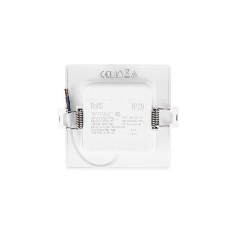 Panel Wpuszczany V-TAC 3W LED SAMSUNG CHIP Kwadrat 90x90mm VT-61003SQ-S 3000K 330lm Panel Wpuszczany V-TAC 3W LED SAMSUNG CHIP Kwadrat 90x90mm VT-61003SQ-S 3000K 330lm