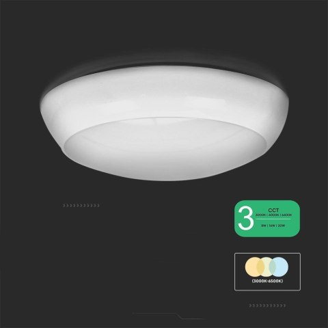 Plafon LED V-TAC Czujnik/CCT/Awaria 3godziny 8W/16W/20W SAMSUNG CHIP IP65 IK08 VT-8633 3000K-4000K-6400K 2600lm 3 Lata Gwarancji Plafon LED V-TAC Czujnik/CCT/Awaria 3godziny 8W/16W/20W SAMSUNG CHIP IP65 IK08 VT-8633 3000K-4000K-6400K 2600lm 3 Lata Gwarancji