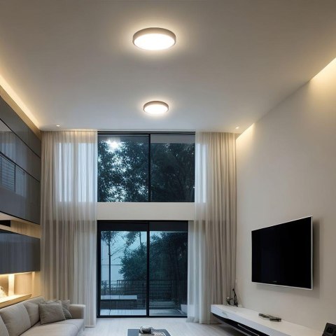 Plafon V-TAC 24W LED SAMSUNG CHIP Okrągły 30cm Natynkowy IP44 Czarny VT-8624B 4000K 2500lm 5 Lat Gwarancji Plafon V-TAC 24W LED SAMSUNG CHIP Okrągły 30cm Natynkowy IP44 Czarny VT-8624B 4000K 2500lm 5 Lat Gwarancji
