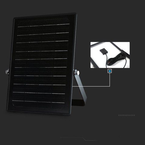 Projektor LED Solarny V-TAC 10W Pilot, AUTO, Timer, Czujnik Ruchu, IP65, CCT VT-411CCT 4000K+6000K 1500lm Projektor LED Solarny V-TAC 10W Pilot, AUTO, Timer, Czujnik Ruchu, IP65, CCT VT-411CCT 4000K+6000K 1500lm