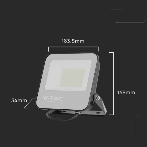Projektor LED V-TAC 50W SAMSUNG CHIP Czarny 160Lm/W VT-44051 4000K 8000lm 5 Lat Gwarancji Projektor LED V-TAC 50W SAMSUNG CHIP Czarny 160Lm/W VT-44051 4000K 8000lm 5 Lat Gwarancji