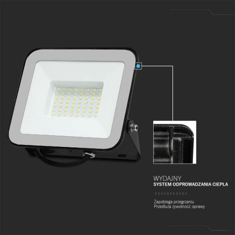 Projektor LED V-TAC 50W SAMSUNG CHIP PRO-S Czarny VT-44055 4000K 4270lm 5 Lat Gwarancji Projektor LED V-TAC 50W SAMSUNG CHIP PRO-S Czarny VT-44055 4000K 4270lm 5 Lat Gwarancji
