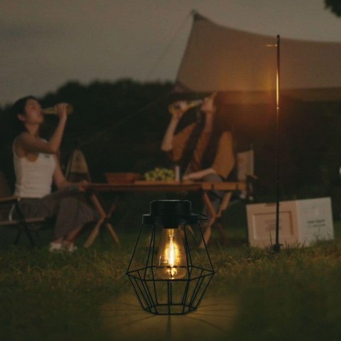 Przenośna Lampa Solarna V-TAC LED IP44 Czarna 18x21cm VT-7995 2700K 8lm Przenośna Lampa Solarna V-TAC LED IP44 Czarna 18x21cm VT-7995 2700K 8lm