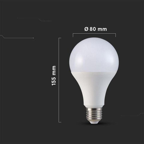Żarówka LED V-TAC 20W A80 E27 80x155mm VT-22022 6500K 2452lm Żarówka LED V-TAC 20W A80 E27 80x155mm VT-22022 6500K 2452lm