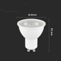 Żarówka LED V-TAC GU10 7,5W 38st VT-291 3000K 610lm