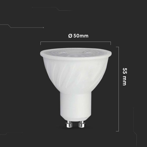 Żarówka LED V-TAC SAMSUNG CHIP 6W GU10 110st Ściemnialna VT-247 4000K 445lm Żarówka LED V-TAC SAMSUNG CHIP 6W GU10 110st Ściemnialna VT-247 4000K 445lm