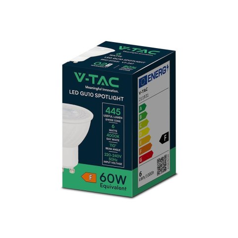 Żarówka LED V-TAC SAMSUNG CHIP 6W GU10 110st VT-247 6500K 445lm Żarówka LED V-TAC SAMSUNG CHIP 6W GU10 110st VT-247 6500K 445lm