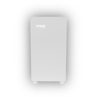 Magazyn Bank Energii V-TAC Biały Szklany Front 10.24kWh 200Ah/51.2V LiFePO4 BMS VT-10240W 10 Lat Gwarancji