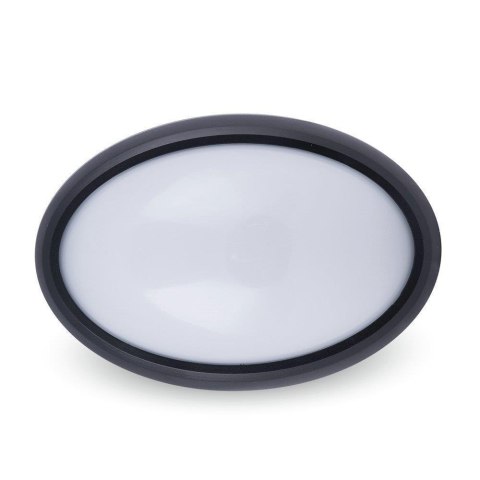 Plafon 12W LED V-TAC Owal Czarna IP54 VT-8010-B 3000K 840lm Plafon 12W LED V-TAC Owal Czarna IP54 VT-8010-B 3000K 840lm