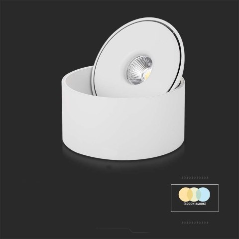Oprawa Natynkowa Downlight V-TAC 28W Uchylna CRI90 CCT Biała VT-2833 3000K-4000K-6400K 2500lm Oprawa Natynkowa Downlight V-TAC 28W Uchylna CRI90 CCT Biała VT-2833 3000K-4000K-6400K 2500lm