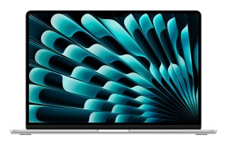 Apple MacBook Air 15,3"Retina 500nit M4 chip with 10-core CPU + 10-core GPU 16GB SSD256 2xTB4 BLKB 1Y Silver
