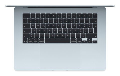 Apple MacBook Air 15,3"Retina 500nit M4 chip with 10-core CPU + 10-core GPU 24GB SSD512 2xTB4 BLKB 1Y Sky Blue