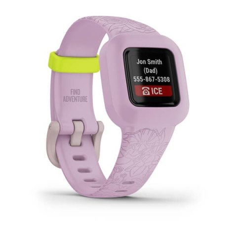 Smartband dziecięcy Garmin Vivofit Jr. 3 Lilac Floral Smartband dziecięcy Garmin Vivofit Jr. 3 Lilac Floral