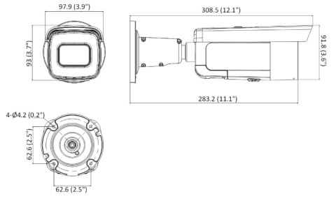 KAMERA WANDALOODPORNA IP DS-2CD2646G2T-IZS(2.8-12MM)(C) AcuSense - 4 Mpx 2.8 ... 12 mm - MOTOZOOM Hikvision