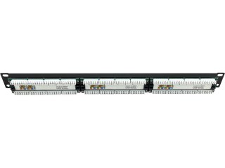 Patch panel 1U/19 cali UTP nieekranowany 24 porty kat. 5E złącza LSA Q-LANTEC