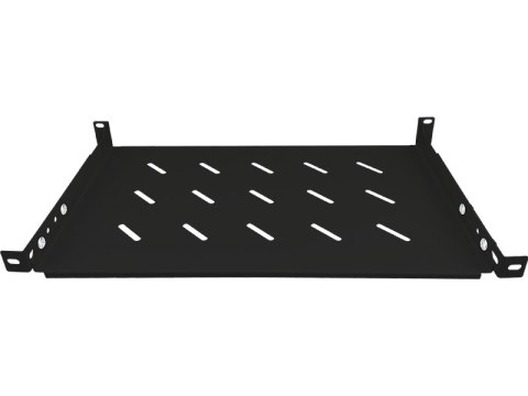 Półka stała 19" 1U głęb. 280mm, czarna, 4 punkty mocowania ALANTEC