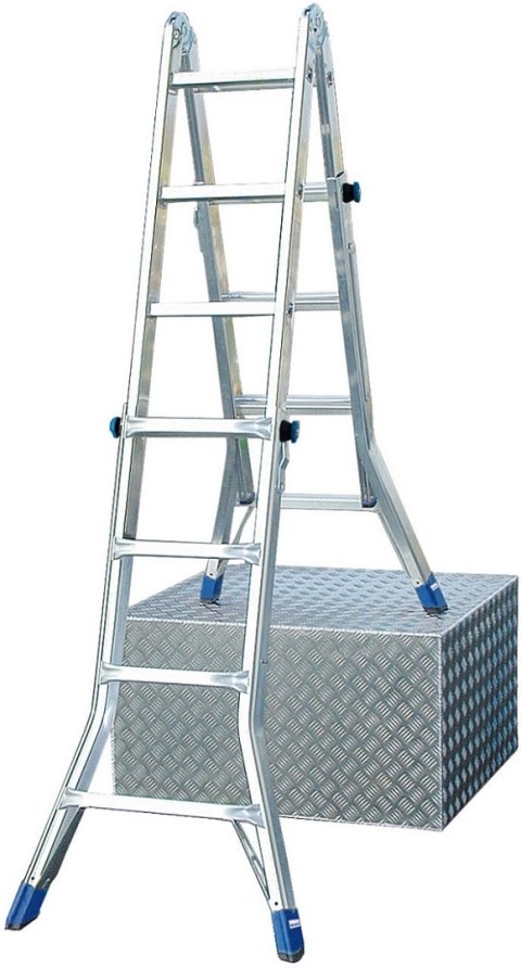 DRABINA ALUMINIOWA PRZEG. TELESKOPOWA STABILO 4X4 SZCZEBLE KRAUSE DRABINA ALUMINIOWA PRZEG. TELESKOPOWA STABILO 4X4 SZCZEBLE KRAUSE