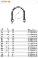 CYBANT UCHWYT PRĘTOWY DO RUR M8 90*61MM ROBUR