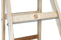 DRABINA DREWNIANA BRAKET PREMIUM 2X10 SZCZEBLI 299CM BRAKET