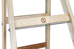 DRABINA DREWNIANA BRAKET PREMIUM 2X10 SZCZEBLI 299CM BRAKET