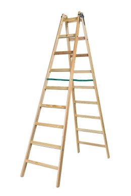 DRABINA DREWNIANA BRAKET PREMIUM 2X9 SZCZEBLI 270CM BRAKET