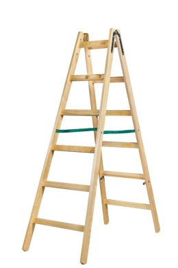 DRABINA DREWNIANA BRAKET STANDARD 2X6 SZCZEBLI 182CM BRAKET