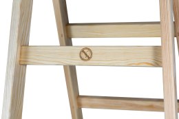 DRABINA DREWNIANA BRAKET STANDARD 2X7 SZCZEBLI 211CM BRAKET