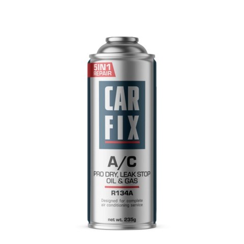 GAZ DO NAPEŁNIANIA KLIMATYZACJI 5IN1 235G R134A AUTA 1995-16 CAR FIX GAZ DO NAPEŁNIANIA KLIMATYZACJI 5IN1 235G R134A AUTA 1995-16 CAR FIX