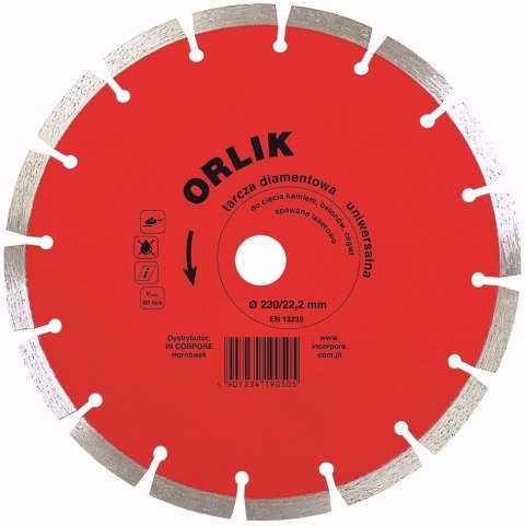 TARCZA DIAMENTOWA SEGMENTOWA ORLIK 125MM IN CORPORE TARCZA DIAMENTOWA SEGMENTOWA ORLIK 125MM IN CORPORE