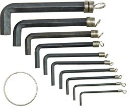 KLUCZE IMBUSOWE KOMPLET 10 SZTUK 1.5 - 10 TOYA