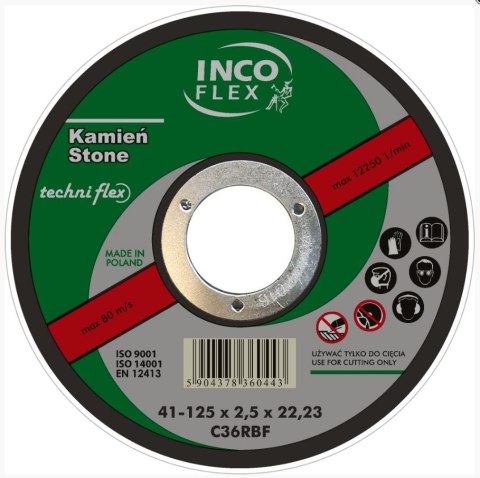 TARCZA PŁASKA 98C T1A 115*2.5*22 TECHNIFLEX TARCZA PŁASKA 98C T1A 115*2.5*22 TECHNIFLEX