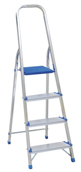 DRABINA ALUMINIOWA WOLNOSTOJĄCA 154CM 3 STOPNIE + PODEST DRABEX