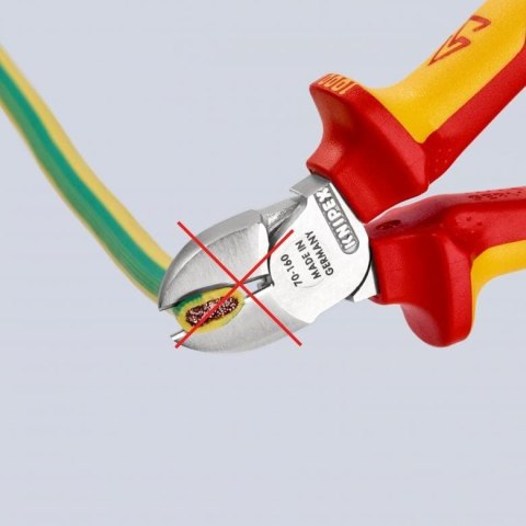 SZCZYPCE TNĄCE BOCZNE IZOLOWANE 160MM KNIPEX SZCZYPCE TNĄCE BOCZNE IZOLOWANE 160MM KNIPEX
