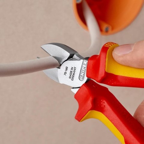SZCZYPCE TNĄCE BOCZNE IZOLOWANE 160MM KNIPEX SZCZYPCE TNĄCE BOCZNE IZOLOWANE 160MM KNIPEX