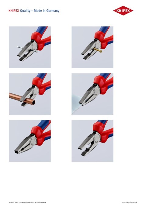 SZCZYPCE UNIWERSALNE PVC 160MM KNIPEX SZCZYPCE UNIWERSALNE PVC 160MM KNIPEX